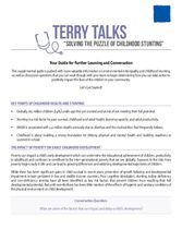 Terry Talks: Solving the Puzzle of Childhood Stunting (Discussion Guide)