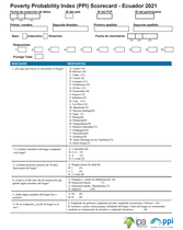 Ecuador Compassion PPI Scorecard (Spanish Only)