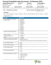 El Salvador Compassion PPI Scorecard (Spanish Only)