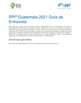 Guatemala PPI Interview Guide (Spanish)