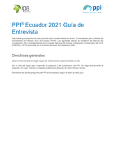 Ecuador PPI Interview Guide (Spanish)