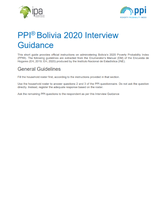 Bolivia PPI Interview Guide (English)