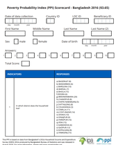 Bangladesh Compassion PPI Scorecard (English)