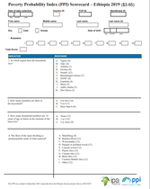 Ethiopia Compassion PPI Scorecard (English)