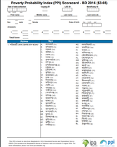 Bangladesh Compassion PPI Scorecard (Bangla)