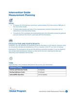 Reflection Activities and Measurement Planning